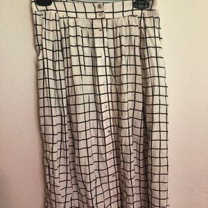 Patterned Midi Skirt